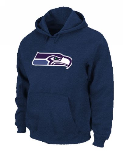 NFL Men's Nike Seattle Seahawks Logo Pullover Hoodie - Navy